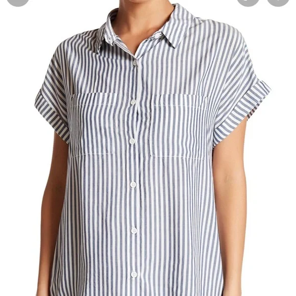 beachlunchlounge Comfy Striped Button Down - Picture 2 of 8